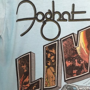 Vintage 70's FOGHAT tour T shirt soft tee small image 4