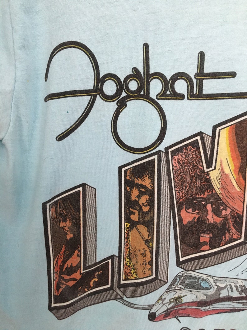 Vintage 70's FOGHAT tour T shirt soft tee small image 4