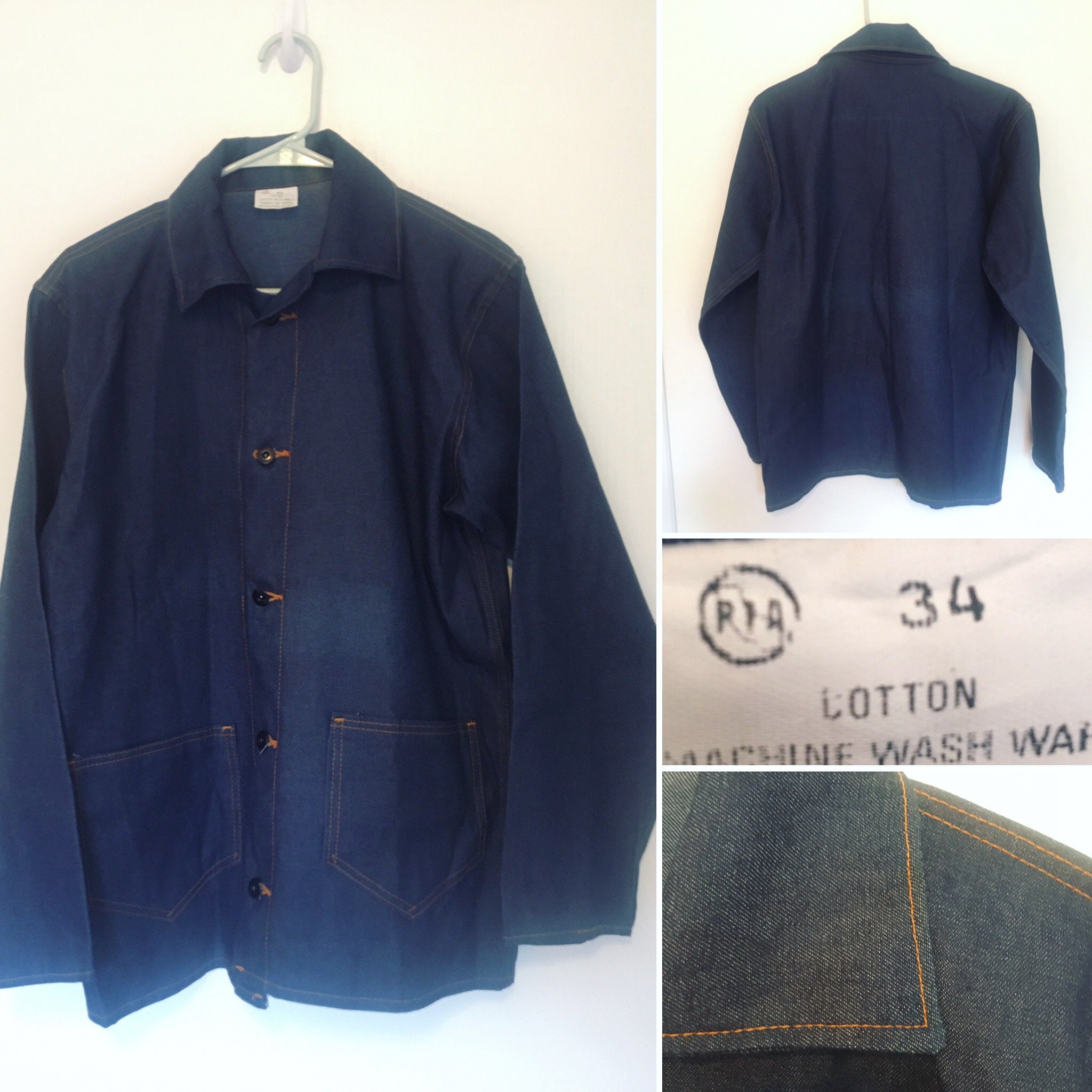 prison blues chore coat