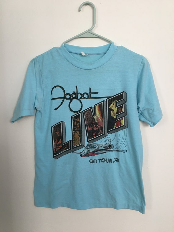 Vintage 70's FOGHAT tour T shirt soft tee small - image 2