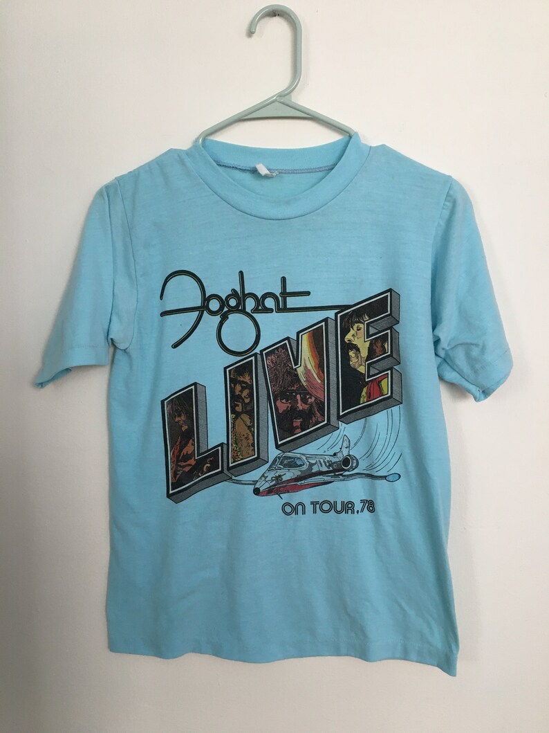 Vintage 70's FOGHAT tour T shirt soft tee small image 2