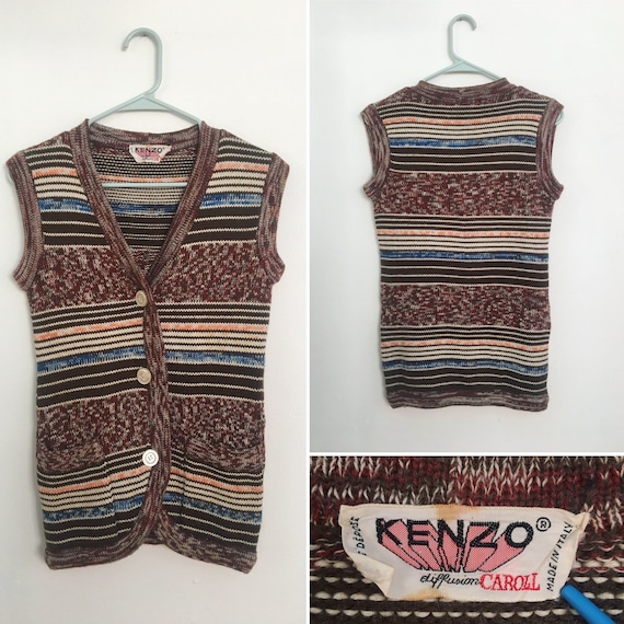 Vintage 70's KENZO Diffusion Caroll Made In Italy