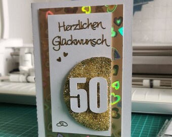 individual greeting card All the best and congratulations