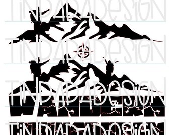 Plott file Hiking SVG e Jpg altri formati di file volentieri su richiesta