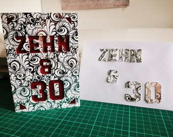 Greeting card 40s birthday