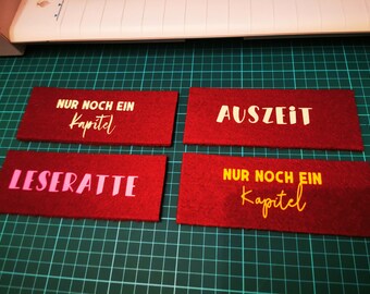Felt bookmarks