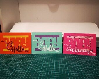 Birth greeting cards