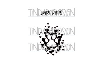 Archivo de trazado Paw Heart