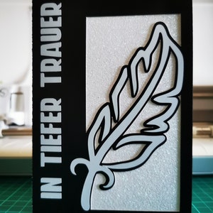 Induviduelle Trauerkarte