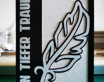 Individual mourning card