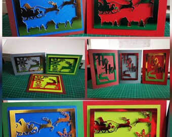 Individual Christmas greeting cards