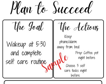 Printable Personal Goal Setting Worksheet