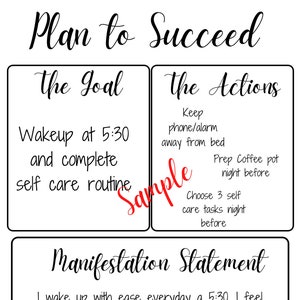 Printable Personal Goal Setting Worksheet