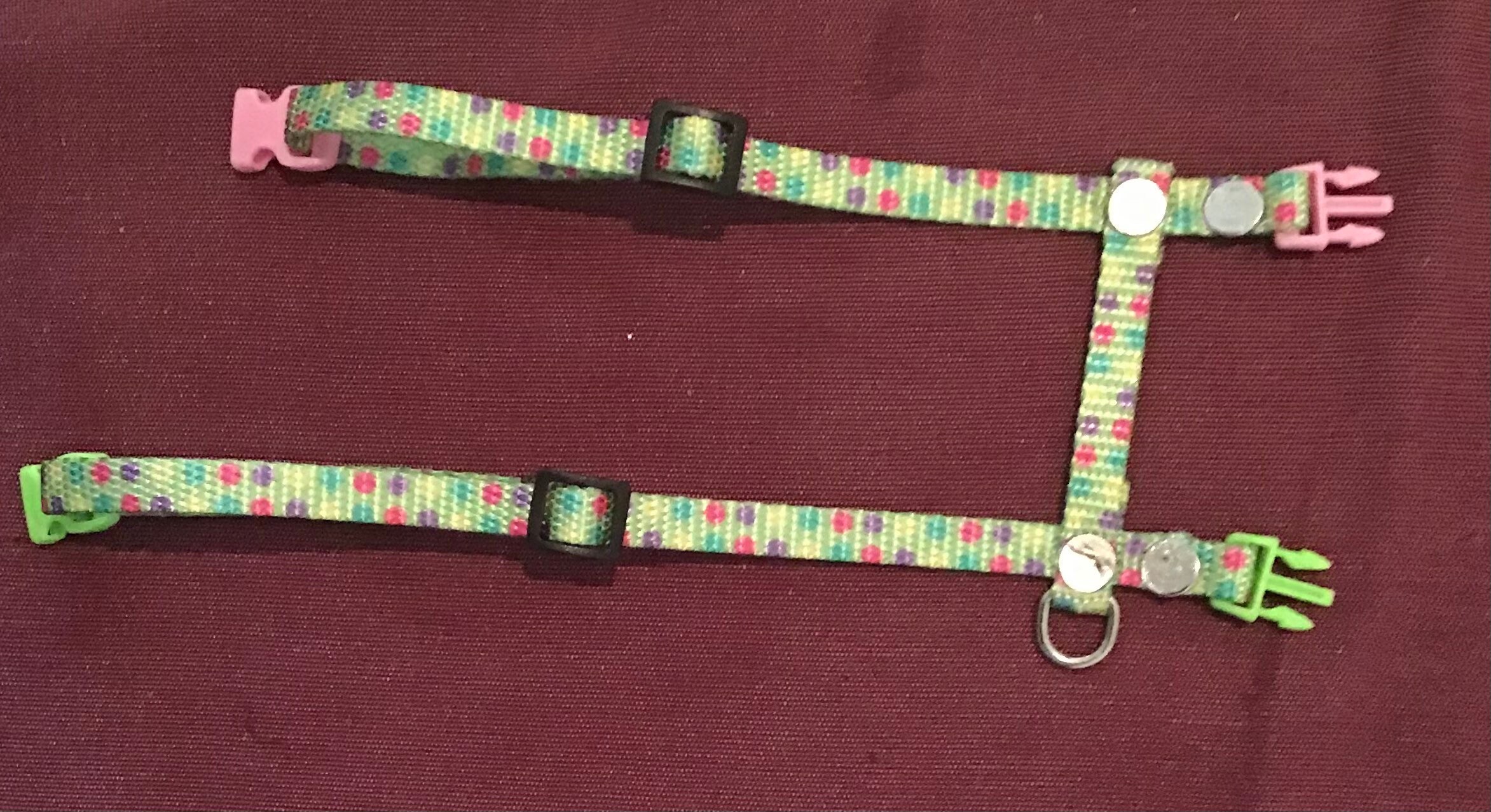 Rabbit Harness candy Dot Pattern.adjustable Rabbit Harness Etsy