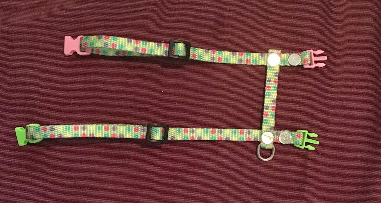 Rabbit Harness candy Dot Pattern.adjustable Rabbit Harness Etsy