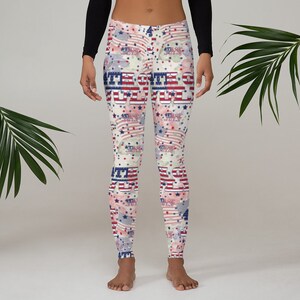 4th of July Patriotic Leggings