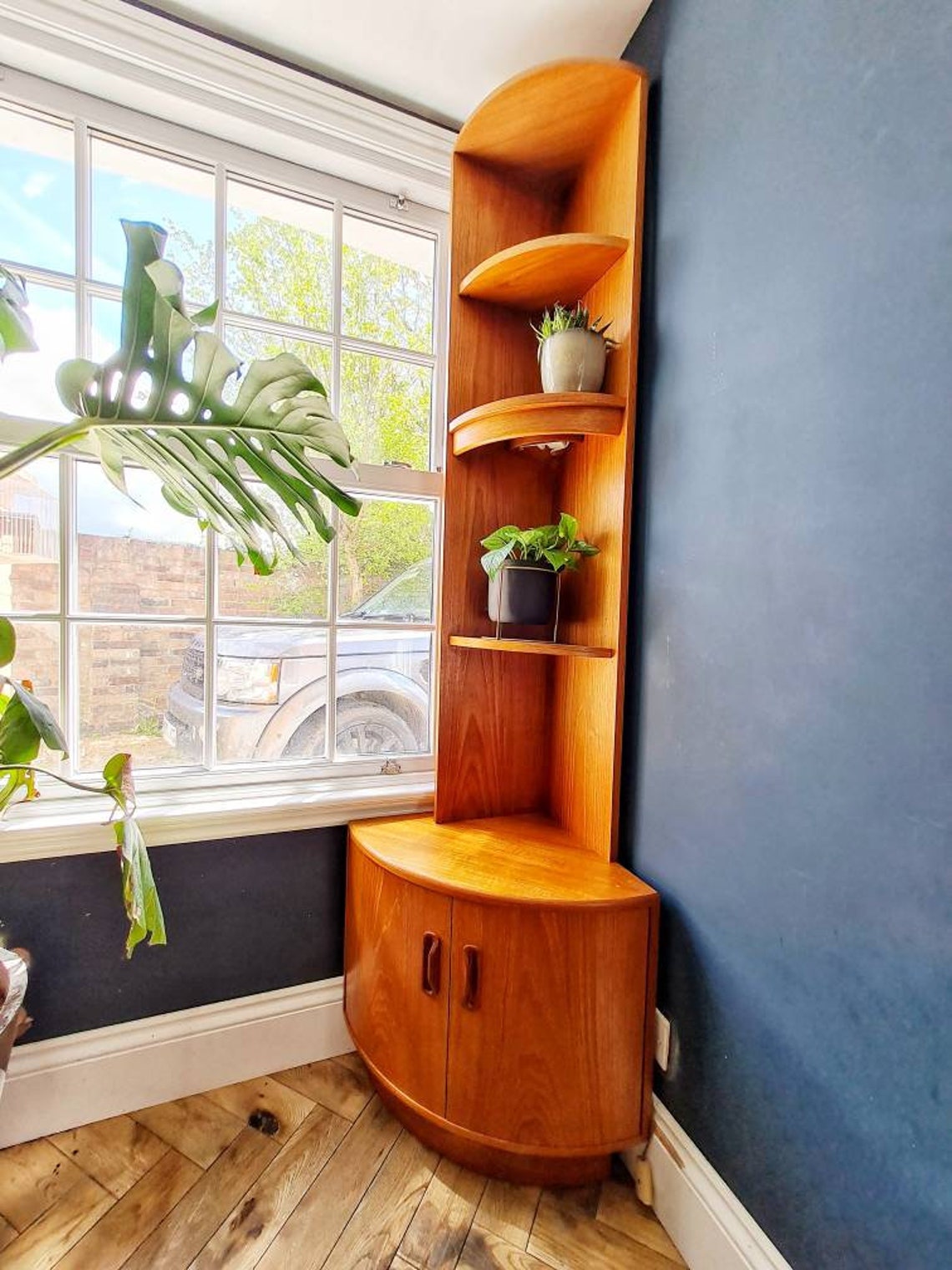 G Plan Fresco Teak Corner Shelving unit Etsy