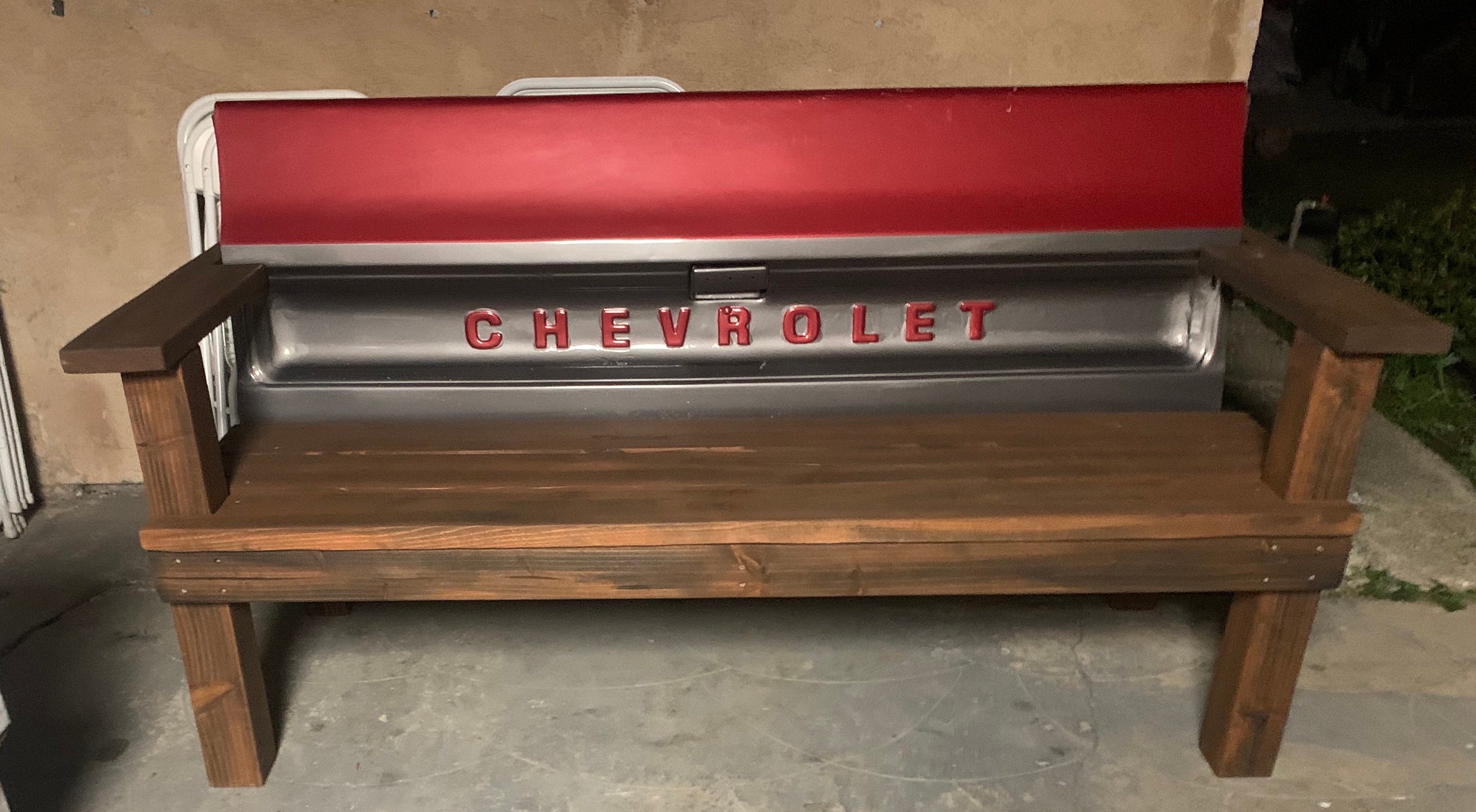 Chevy Tailgate Bench Etsy