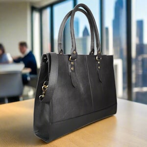 Bolsa de couro feminina, bolsa de grife, presentes personalizados, bolsa de couro para laptop, Gifteful personalizada, bolsa mensageiro, pasta feminina