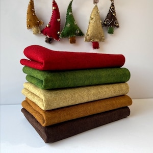 Autumn Forest Felt Color Set 9 x 12 Wool Felt