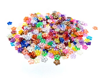 5mm Satin Color Mix  Flower Sequins