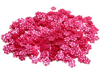 5mm Satin Rose  Flower Sequins