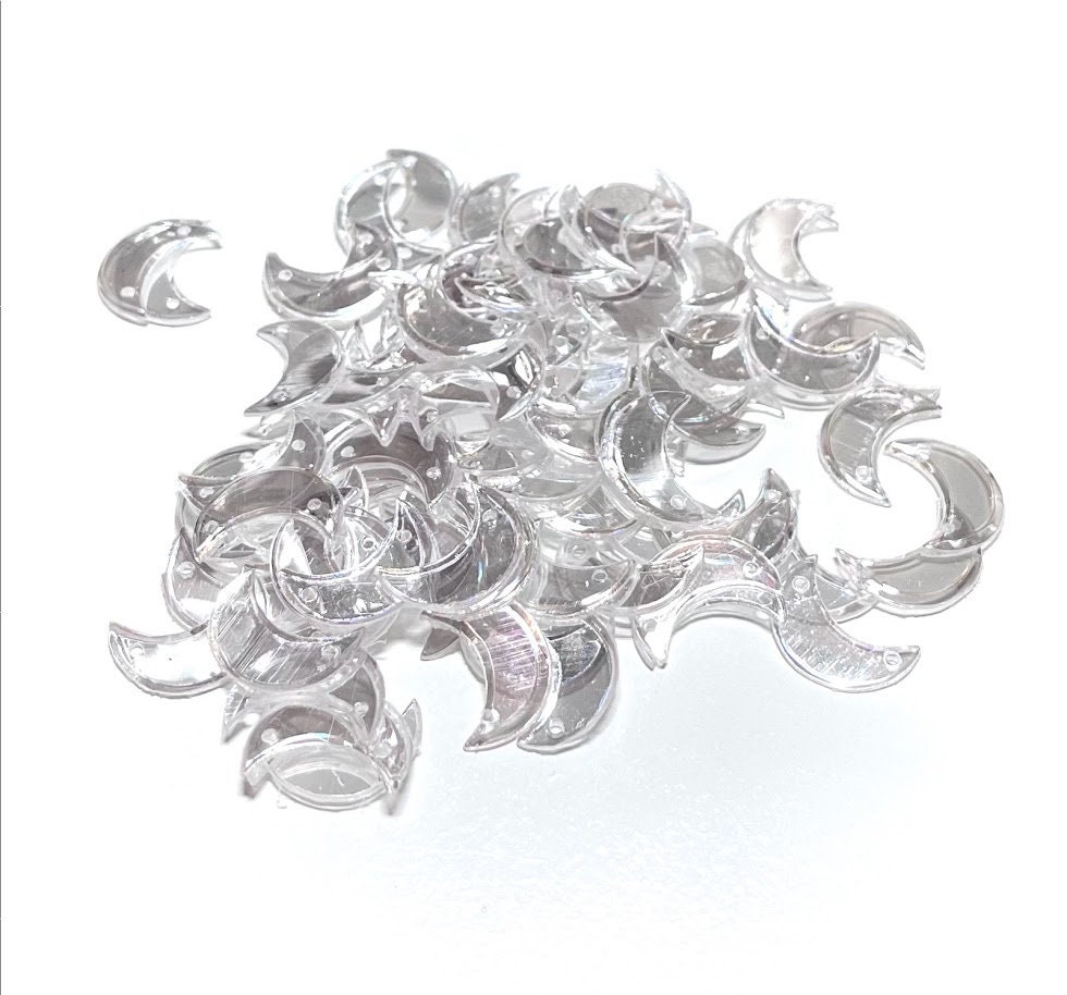 15mm Hologram Silver Snowflake Sequins 