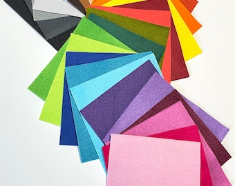Complete Color Array Sample Set 10 x 11 Bamboo Felt 28 Sheets