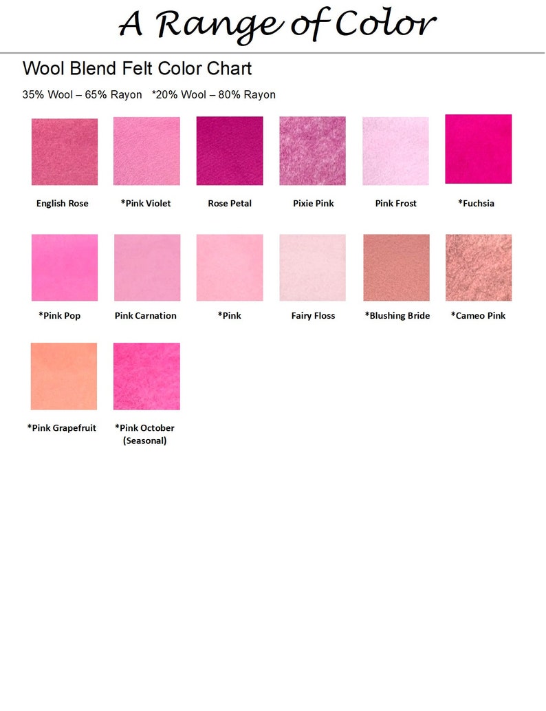 50 Pack of 9x12 Wool Blend Felt Sheets