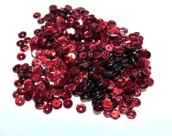Hologram Carmine Sequins 5mm