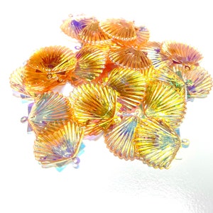 22mm Crystal Iris Tequila Sunrise Large Shell Sequins