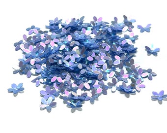 10mm Crystal Metallic Ice Queen Cupped Flower Sequins