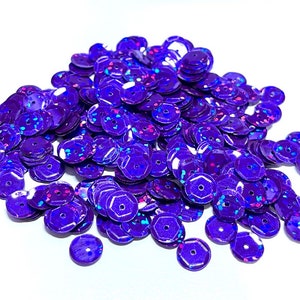 Hologram Grape Sequins Multiple Sizes Available