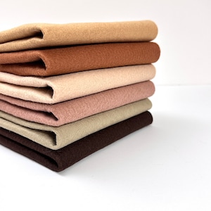 Coffee Shop Felt Color Set 9 x 12 Wool Felt
