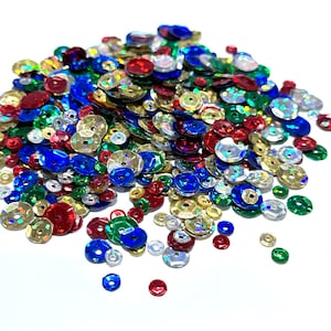 Christmas Lights Hologram Sequin Blend