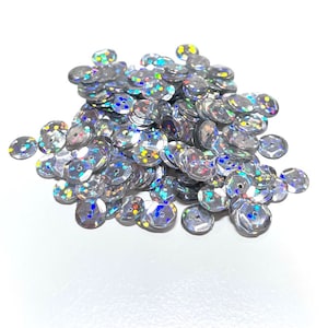 Hologram Silver Sequins Multiple Sizes Available