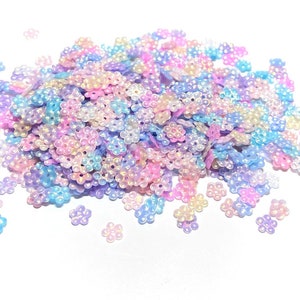 5mm Opalescent Color Mix Petite Flower Sequins