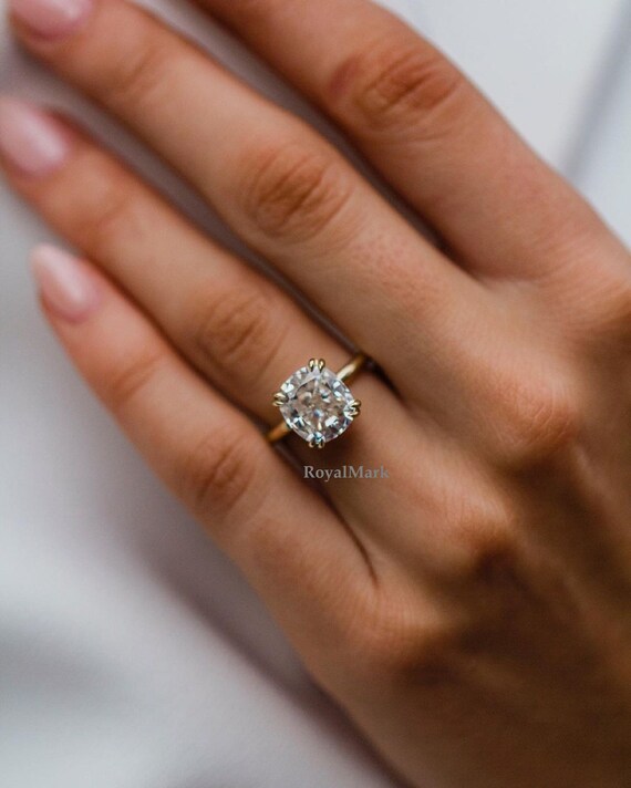4.5 carat cushion cut diamond ring deals