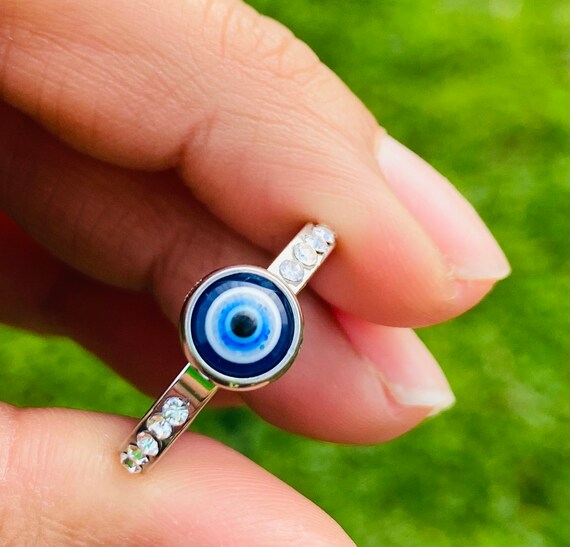 Evil eye hotsell ring etsy