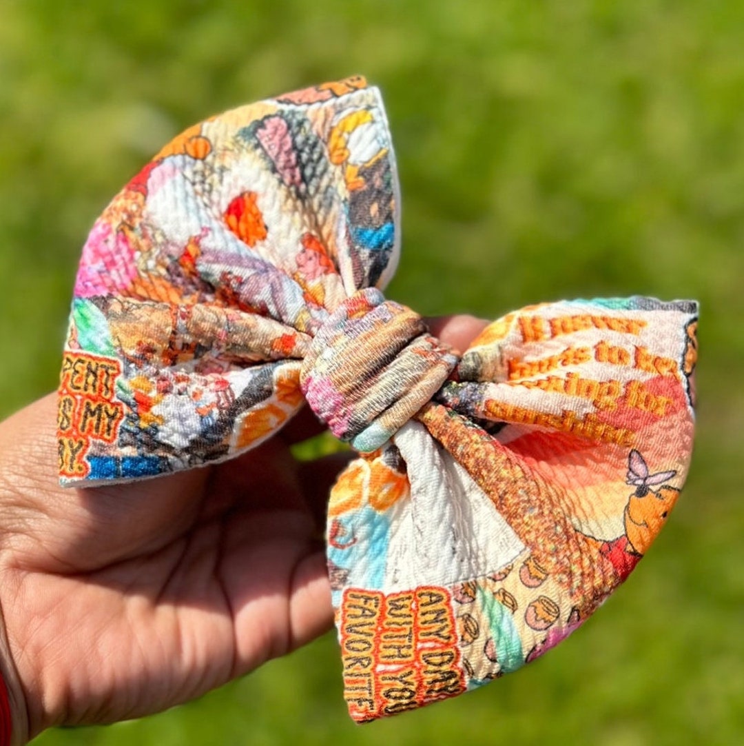 Honey Bear and Friends 6inch Hair Bow , Classic 6 Inch Hair Bow - Etsy