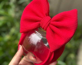 Big bow baby headwraps