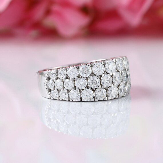 Pave setting wedding bands cheap