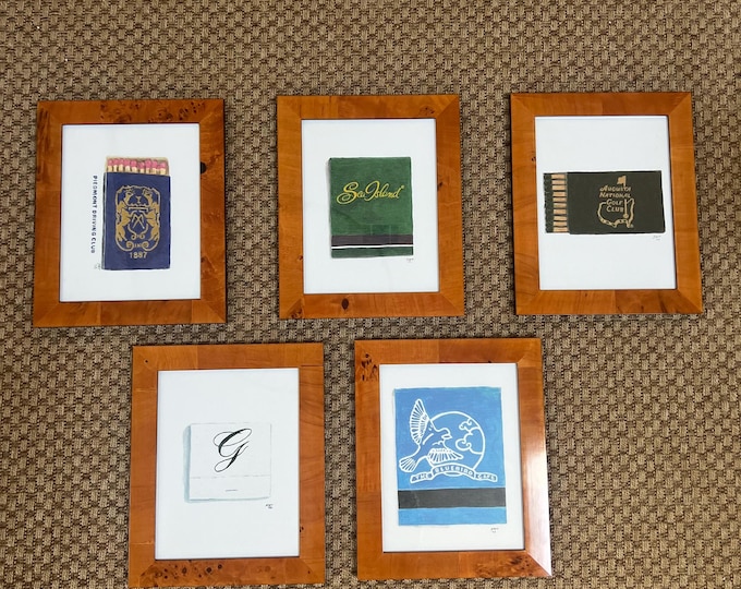 Framed Vintage Matchbook Painting Prints