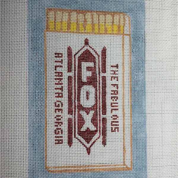 Atlanta Fox Theatre Matchbook Needlepoint Canvas