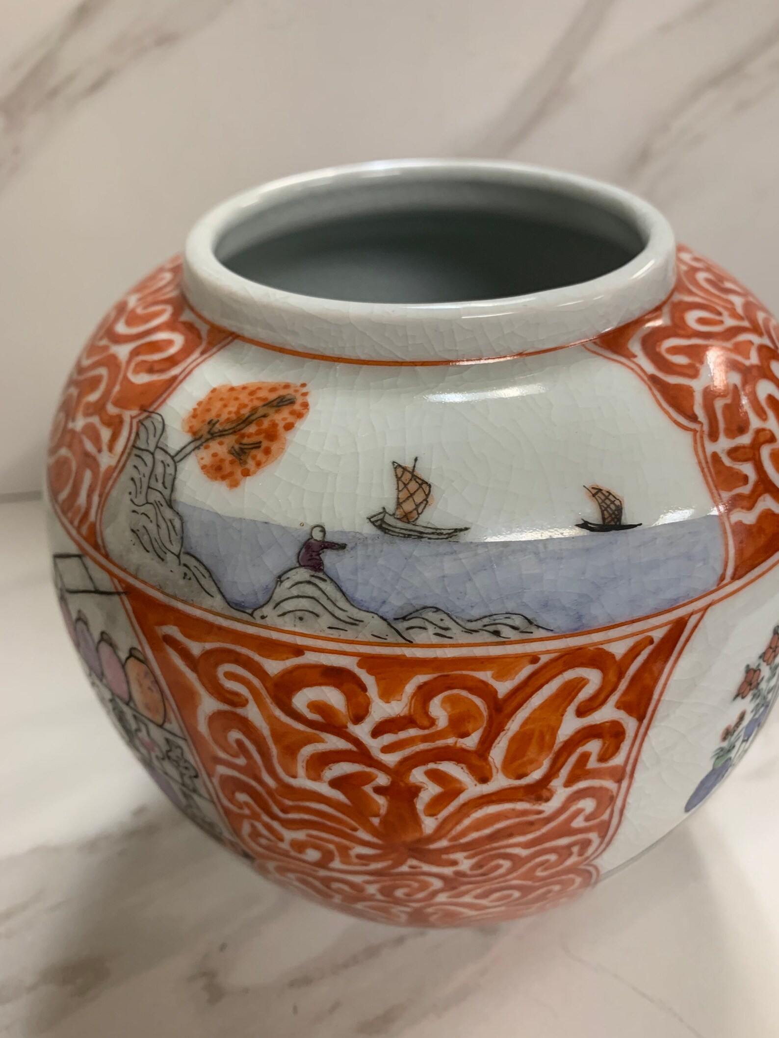 Hh Ginger Jar Hand Painted Hong Kong Blank Earthen Body Etsy