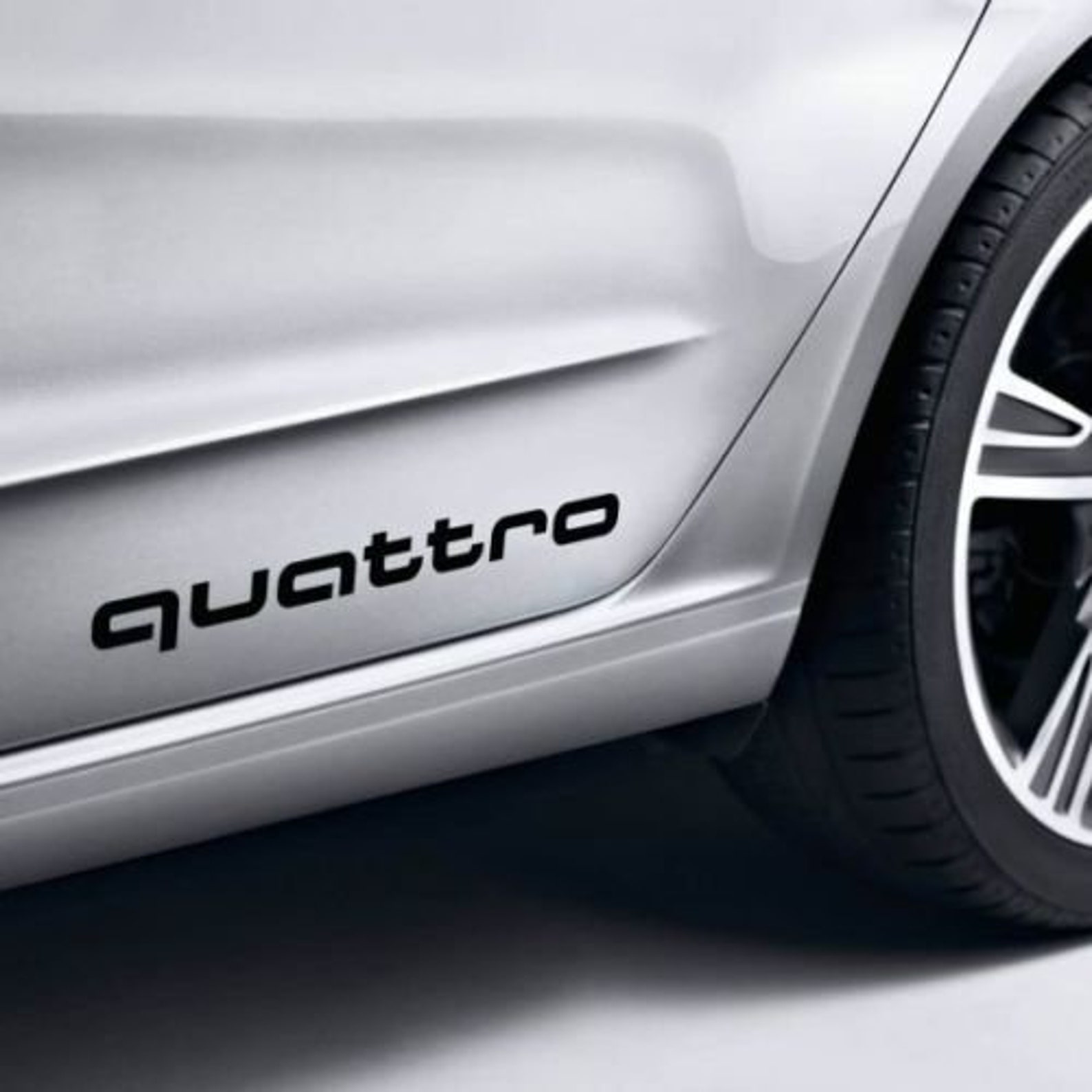 2X AUDI QUATTRO Vinyl Decal Sticker Side Stickers Etsy