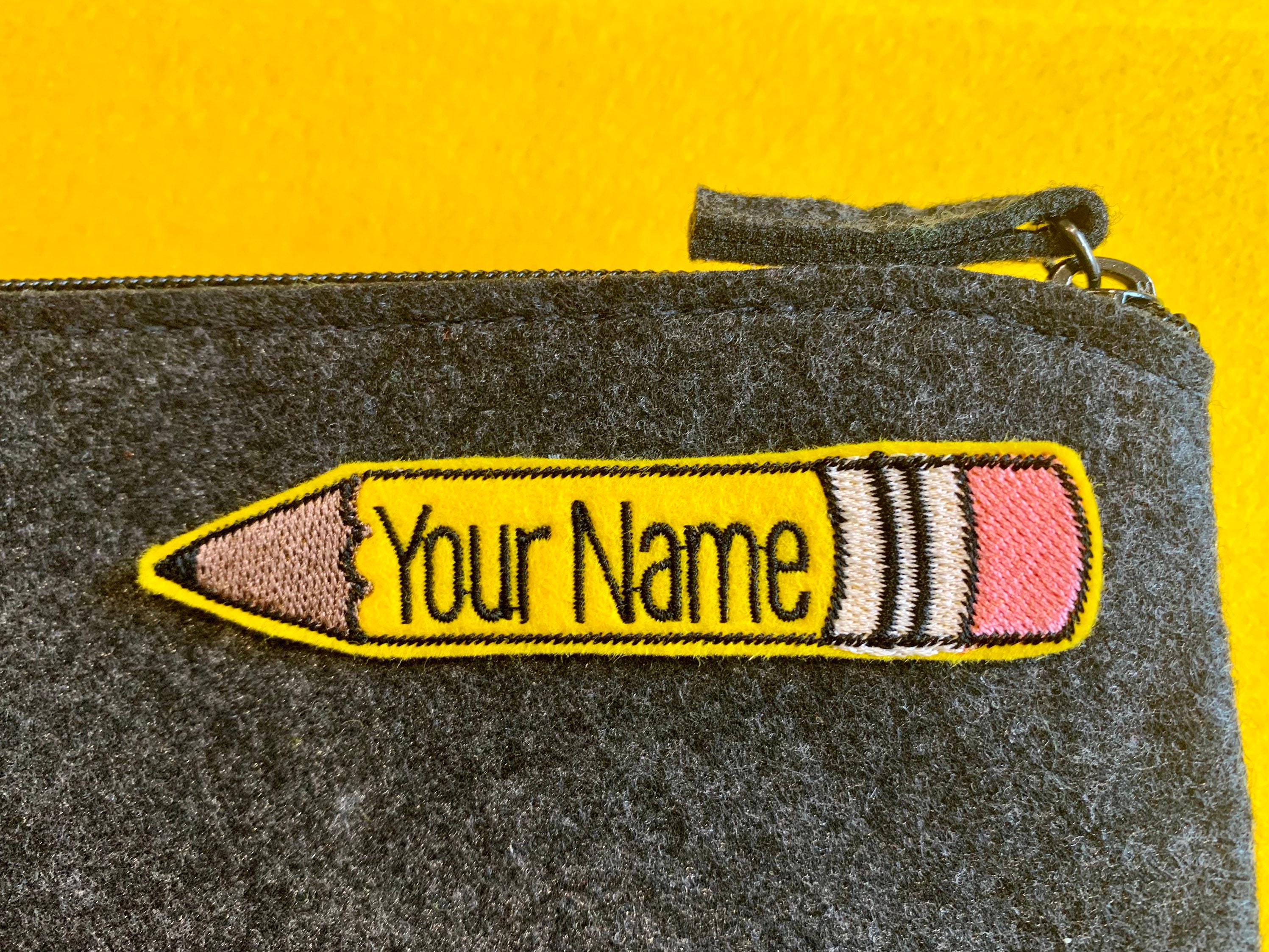 Pencil Patch . Personalised patch. Iron on patch sew on Etsy