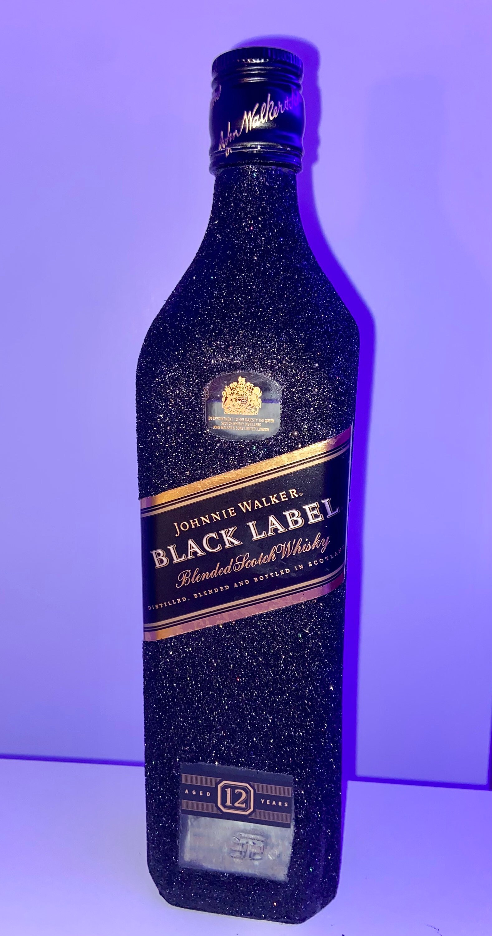 Glitter Alcohol Bottle Etsy