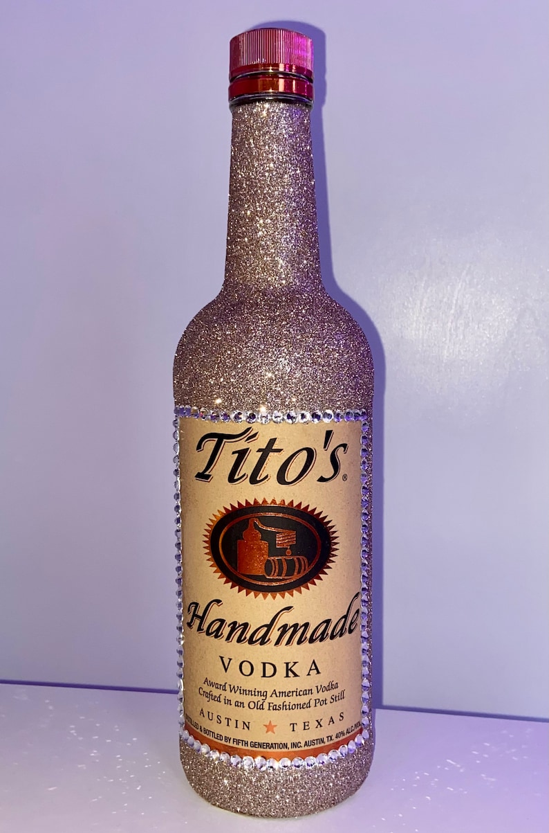 Glitter Alcohol Bottle Etsy