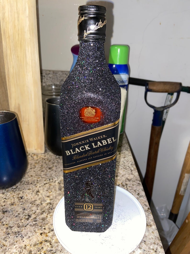 Glitter Alcohol Bottle Etsy